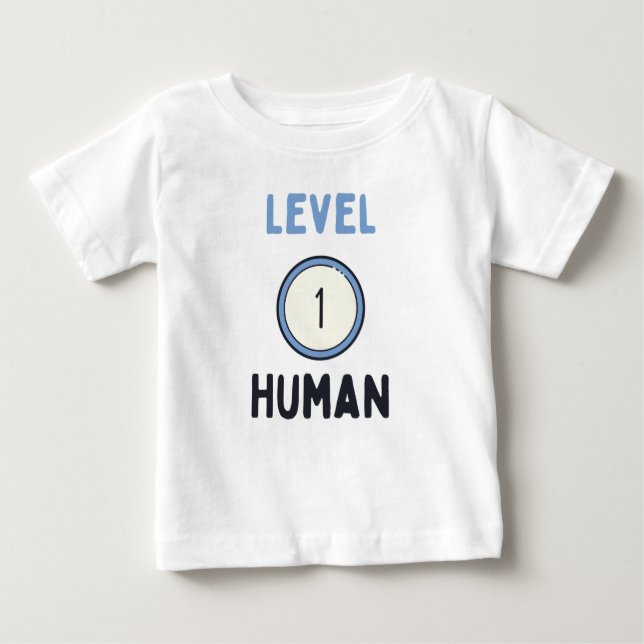 Cute Level 1 Human T-Shirt (Front)