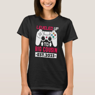 Cute Leveled Up To Cousin 2023 Gamer Girl  Cousin  T-Shirt