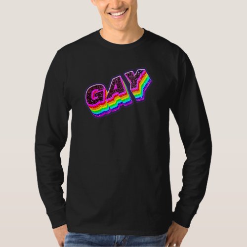 Cute Lgbt Pride Month Say Gay Ally Rainbow T_Shirt