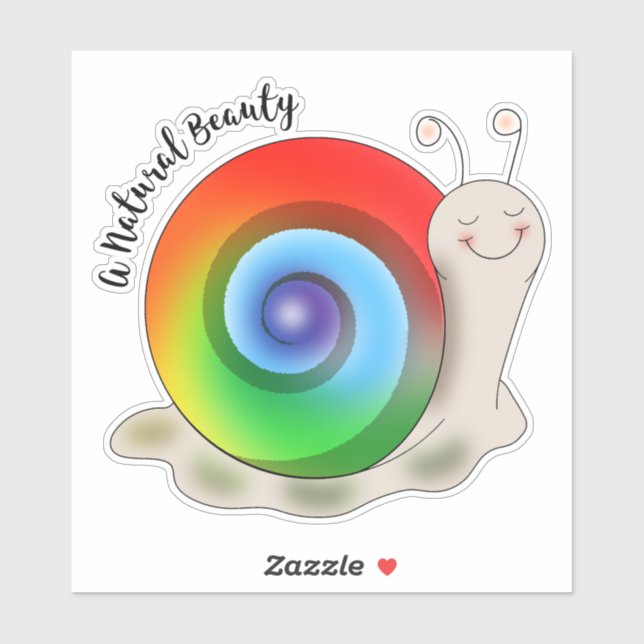 Cute Lgbt Pride Snail  Sticker (Sheet)