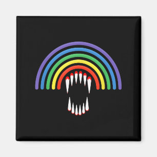 Cute Lgbtq Vamre Lgbt Halloween Ghost Rainbow Gay  Magnet