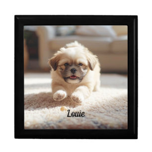 Cute Lhasa Apso Personalized Jewelry Box