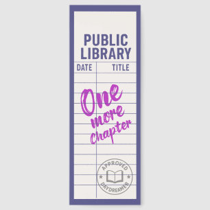 Cute Library Card With Quote Bookmarks