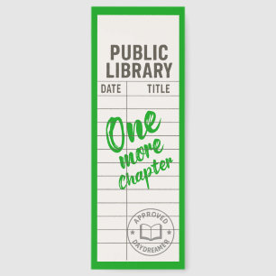 Cute Library Card With Quote Bookmarks