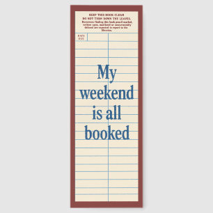 Cute Library Card With Quote Bookmarks