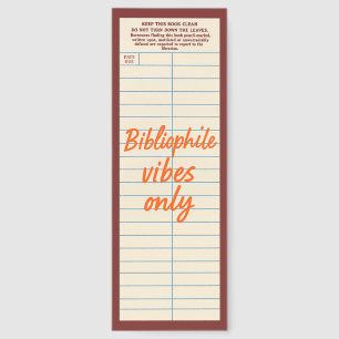 Cute Library Card With Quote Bookmarks