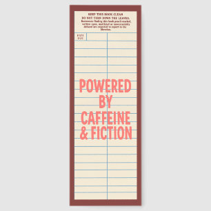 Cute Library Card With Quote Bookmarks