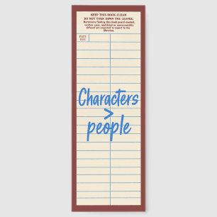 Cute Library Card With Quote Bookmarks