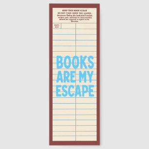 Cute Library Card With Quote Bookmarks