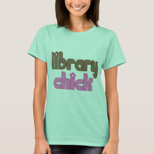 Cute Library Chick T-shirt