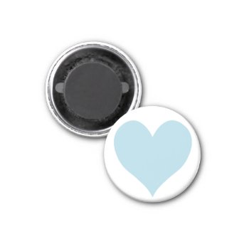Cute Light Blue Heart Magnet by cuteheartshop at Zazzle