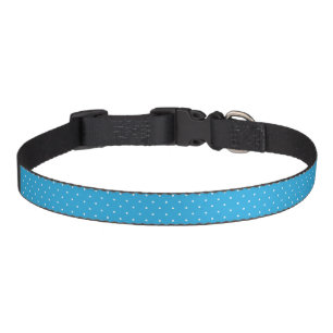 Cute Light Blue Polka Dot Pattern Pet Collar