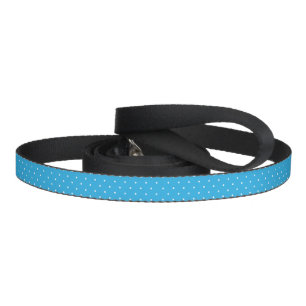 Cute Light Blue Polka Dot Pattern Pet Leash