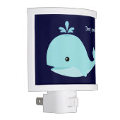 Cute Light Blue Whale Personalized (Right)
