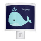 Cute Light Blue Whale Personalized