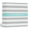 Cute Light Gray and Mint Green Stripes Pattern