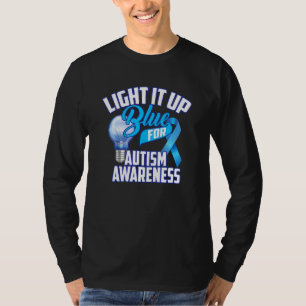 Cute Light It Up Blue For Autism Awareness  1 T-Shirt