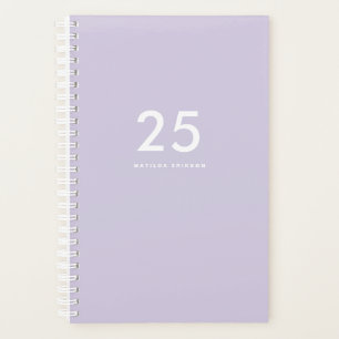 Cute Light Purple Name School Planner