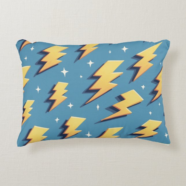 Cute lightning shaped cushion pillow (Front)