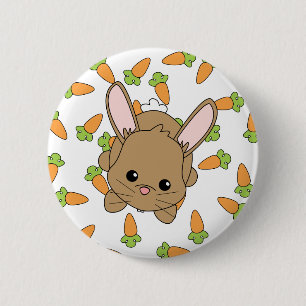 Cute Lil' Bunny Pinback Button