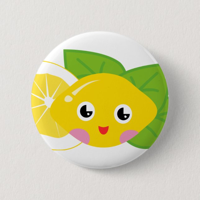 Cute Lil' Lemon Button (Front)