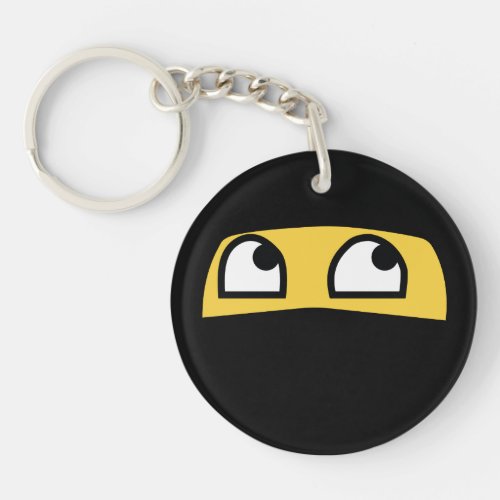 Cute lil ninja emoji keychain