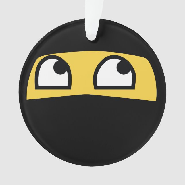 Cute lil Ninja emoji Ornament (Front)