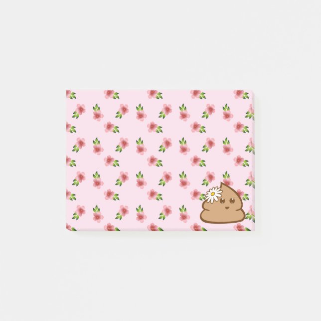 Cute lil Poo Post It Notes (Front)