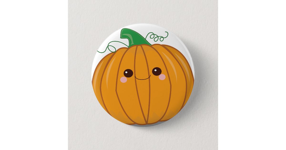 Cute Lil Pumpkin Button Zazzle