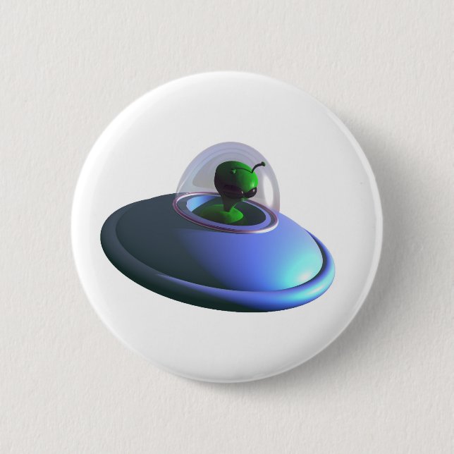 Cute Lil UFO Button (Front)