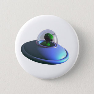 Cute Lil UFO Button