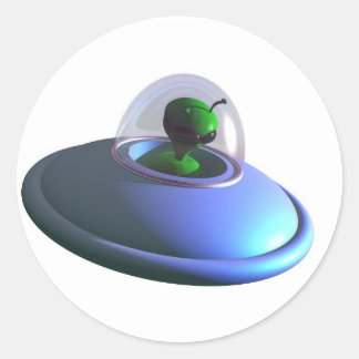 Cute Lil UFO Sticker