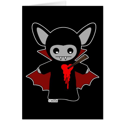 Cute Lil Vampire Bat Cards (Front)