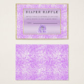 Cute Lilac Bunny "Raffle" Baby Shower (Front & Back)