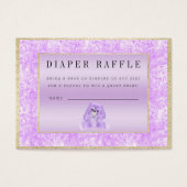 Cute Lilac Bunny "Raffle" Baby Shower (Front)