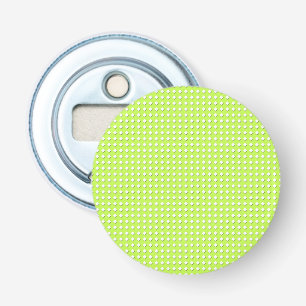 Cute Lime Green Geometric Pattern - Little Diamond Bottle Opener