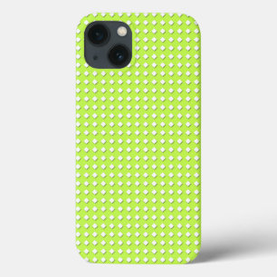Cute Lime Green Geometric Pattern - Little Diamond iPhone 13 Case