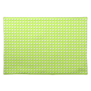 Cute Lime Green Geometric Pattern - Little Diamond Placemat