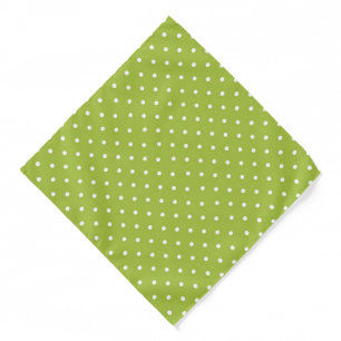 Cute lime green polka dot pattern  bandana