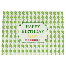 Cute Lime Pattern Happy Birthday