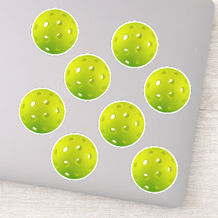 Cute lime pickleballs sticker sheet