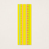Cute lines and triangles pattern bookmark (Back)