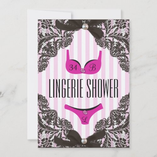 Cute Lingerie Shower Invitation