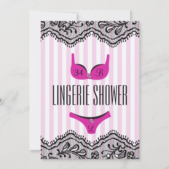 Cute Lingerie Shower Invitation (Front)