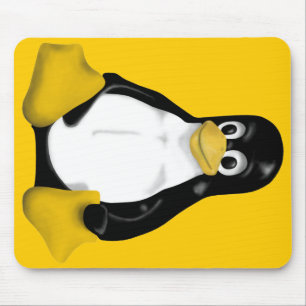 CUTE LINUX TUX PENGUIN MOUSE PAD