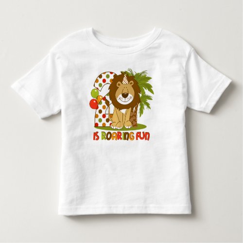 Cute Lion 2nd Birthday Toddler T_shirt