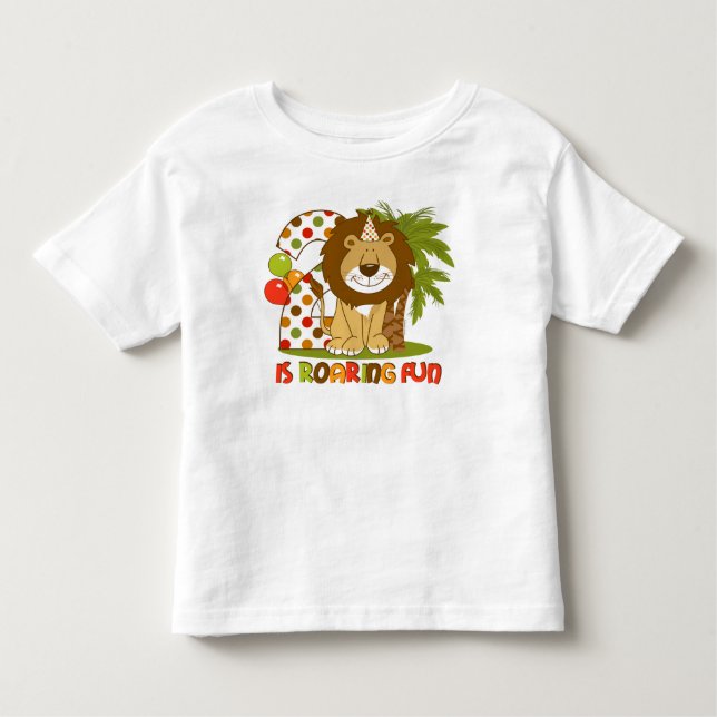 Cute Lion 2nd Birthday Toddler T-shirt (Front)