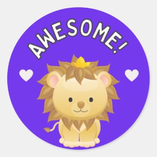 Cute Lion Awesome Student Progress Award