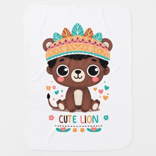 Cute Lion Baby Blanket