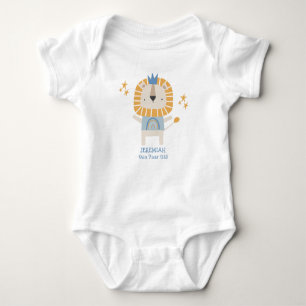 Cute Lion Baby Boy OneYearOld Personalize Bodysuit